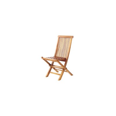 D-Art Collection Teak Crestwood Folding Chair (set of 2 chairs)