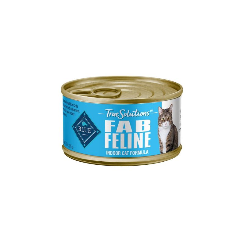 Blue Buffalo True Solutions Fab Feline Indoor Care Chicken Flavor Premium Wet Cat Food - 3oz, 3 of 10