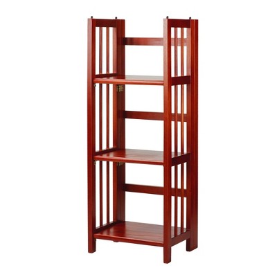 38" 3-Shelf Folding Bookcase - Flora Home