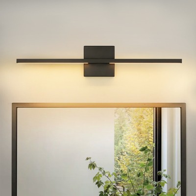 Rennnsan Brynira 23"W Hardwired Linear Modern LED Dimmable Wall Sconce in Black