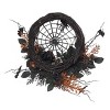 Transpac Synthetic Fabric 24 in. Black Halloween Bewitching Wreath - 3 of 4