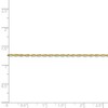 Black Bow Jewelry 1.5mm, 10k Yellow Gold Lightweight D/C Rope Chain Anklet - 4 of 4