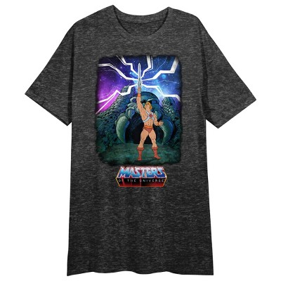 He-Man & Masters of the Universe Women's Black Heather Sleep Shirt