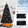 Resenkos Medium Black Artificial Halloween Christmas Tree with Cool White LEDs - Black - 4 of 4
