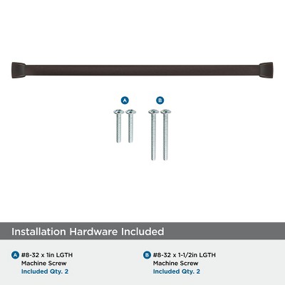 Oil-Rubbed Bronze 12-5/8" Cabinet Drawer Pull with Mounting Hardware