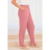 Roaman's Women's Plus Size Straight-Leg Soft Knit Pant - 4 of 4