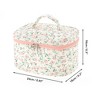 Unique Bargains Large Floral Print Makeup Bag 1 Pc - 2 of 3