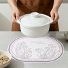 REGALWOVEN Placemats Set of 6 Leather Placemats for Kitchen Dining Table Decor Wipeable Floral Table Mat - 4 of 4
