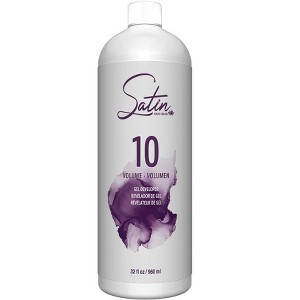 Satin Developer 10 Volume / 3% (32 oz LITER) Mixes with Satin Ultra Vivid Fashion Colors Haircolor Dye Hair Color | Gel Activator - 1 of 1