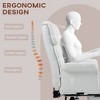 Vynxaria Executive Office Chair, PU Leather Ergonomic Office Desk Chair, Reclining and Swivel Chair with Footrest and Lumbar Support - 3 of 4