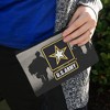 U.S. Army Logo With Soldier Silhouettes Makeup Cosmetic Bag Organizer Pouch - 3 of 4