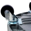 NAYSAYE Set of 2 Drum Dolly 900lbs Capacity Heavy Duty Plastic Cart with Swivel Casters for 30 and 55 Gallon Barrels, Gray, 24.2"*7.5"*14.4" - 4 of 4