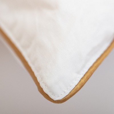King Size White Cotton Feather Down Pillow