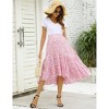 Maternity Dress High Waist Maternity Patchwork Long Skirt - 4 of 4