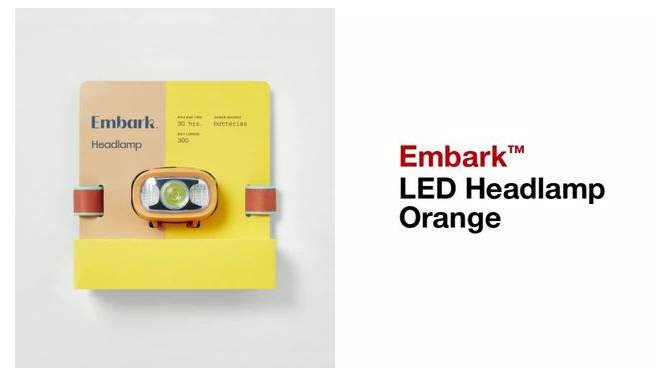 LED Headlamp Orange - Embark&#8482;️, 2 of 8, play video