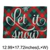 Unique Bargains Christmas Place Mats Linen Red Green White 13" x 17.7" 2 Pcs - 3 of 4
