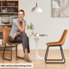 PAGED Dining Chairs Set of 2 Modern Living Room Chair with Rattan Back and Metal Frame, Boucle Accent Chair for Kitchen, Dining Room - 3 of 4