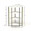 SKRAN 4-Tier Corner Open Shelf,Bookcase Freestanding Shelving Unit,Plant Stand Small Bookshelf for Living Room, Home Office, Kitchen, Small Space - 3 of 4