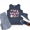 The Juniper Shop Coquette Beach Chart Youth Tank Top - M - Navy - 3 of 4