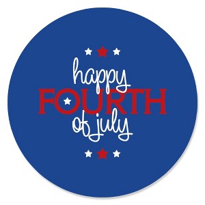 Big Dot of Happiness 4th of July - Independence Day Circle Sticker Labels - 24 Count - 1 of 4