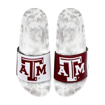NCAA Texas A&M Aggies Slydr Pro White Sandals - Red