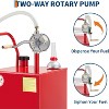 Acekool Gallon Wheeled Fuel Tank with Hand Pump - 10ft Hose for Gas, Diesel - Safe Refueling for Cars, Mowers, Boats - 4 of 4