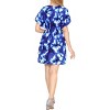 HAPPY BAY Women's Beach Cover Up Summer Hawaiian Aloha M-L Blue Tie Dye - 4 of 4