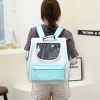 BABYYER Pet Cute Foldable Capsule Backpack for Small, Medium Cats, Puppies, Dogs, Transparent, Breathable, Heat Resistant Carry Bag - 3 of 4