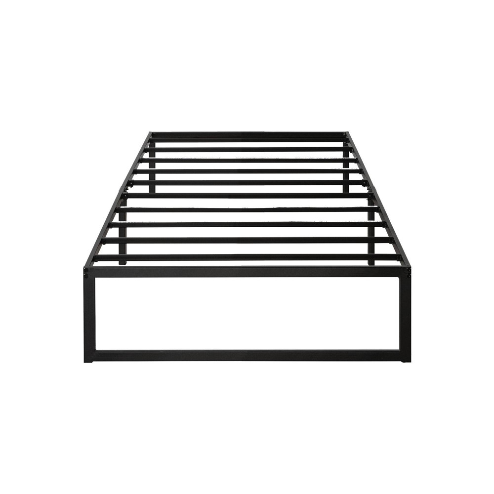 Photos - Bed Best Price Mattress Twin 14" Myla Metal Platform  Frame with Steel Slats Black: Sturdy, Noise-Free, Under  Storage, Ea