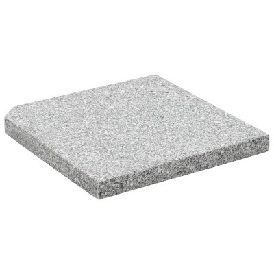 vidaXL Umbrella Weight Plate Grey Granite Regular Heavy Weight Endurance
