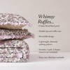 Lush Décor King/California King Lola Block Print Ruffle Reversible Floral Quilts Purple - 2 of 4