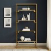 72.25" Celeste Etagere Gold - Crosley: Modern Luxury Steel Frame, 4-Tier Open Shelves - 3 of 4