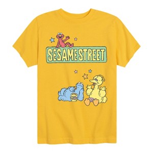 Boys' - Sesame Street - SS Patch Short Sleeve Graphic T-Shirt - 1 of 4