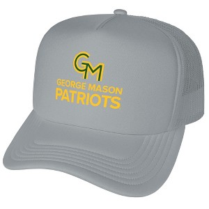 Official George Mason University Primary Logo Foam Snapback Trucker Hat - for Men and Women Grey, Grey, One Size - 1 of 4