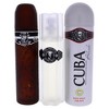 Cuba Black by Cuba for Men - 3 Pc Gift Set 3.3oz EDT Spray, 3.3oz After Shave, 6.6oz Body Spray - 2 of 2