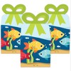 Big Dot of Happiness Let's Go Fishing - Square Favor Gift Boxes - Fish Themed Birthday Party or Baby Shower Bow Boxes - Set of 12 - 2 of 4