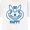 It's Happy Bunny Be Happy Don't Listen Crew Neck Short Sleeve Women's White T-shirt - 3 of 4