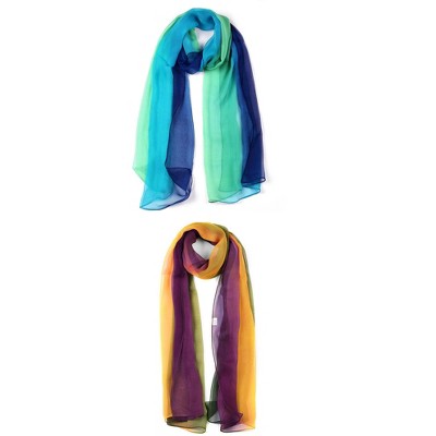 blue green and green yellow purple