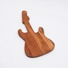 Gulches Decorative Bowls: Guitar-Shaped Wooden Serving Platter - Artistic Tableware Accent - 4 of 4