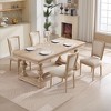 NicBex French Country Dining Chairs Set of 2 with Upholstered/Nature Rattan Backrest,Rustic Weathered Kitchen Chairs,Living Room Chairs - 4 of 4