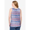 Woman Within Plus Size Perfect Printed Scoopneck Tank - 3 of 4