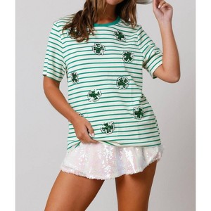 Women's Lucky You Top - Peach Love - 1 of 4