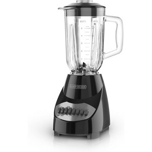 BLACK+DECKER 10-Speed Countertop Blender, BL2010BG, 6-Cup Glass Jar, Dishwasher-Safe, Stainless Steel Blade, Suction Feet - 1 of 4