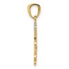 Black Bow Jewelry 14k Yellow Gold & White Rhodium Daddy's Princess Script Pendant, 20mm - 2 of 4