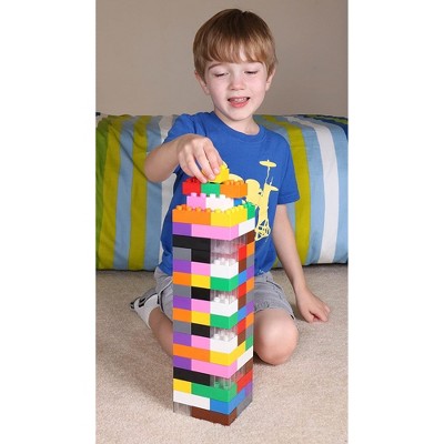 Large Multicolor Plastic Building Blocks Set for Kids, 108 Pieces