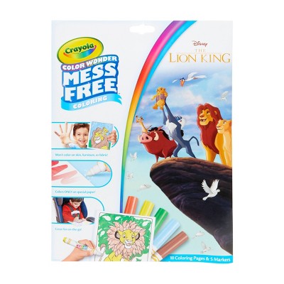 Crayola Color Wonder Foldalope Coloring Book The Lion King
