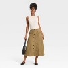 Women's Faux Suede Midi A-Line Skirt - Universal Thread™ - 3 of 3