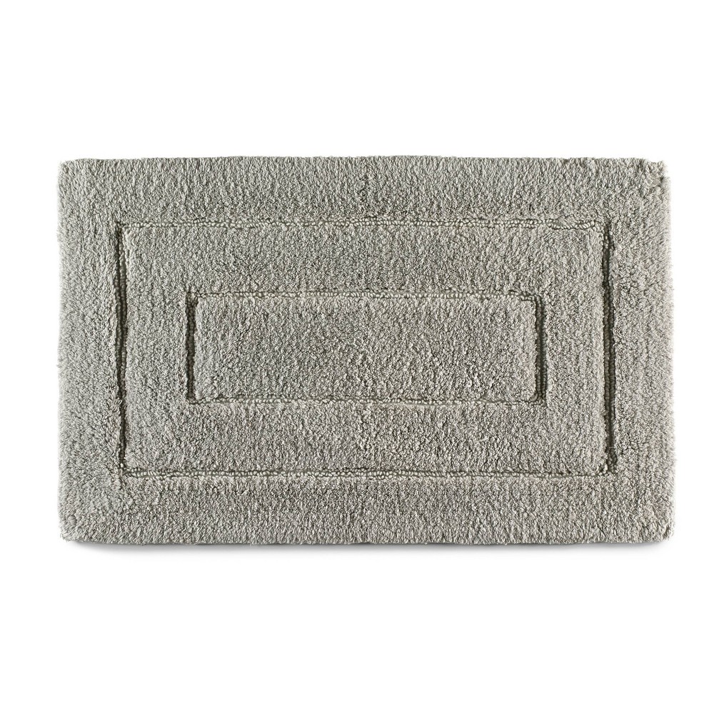 Photos - Bath Mat 20"x32" Signature Bath Rug Gray - Cassadecor: Cotton, Machine Washable, Lightweight Spray Latex Backing