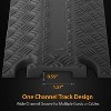 Small 1-Channel Cable Protector for Safety with Durable Design, Black, 5-Pack - 2 of 4