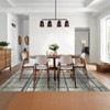 Modern Washable Area Rug, Geometric Pattern Throw Carpet with Non Slip Backing, Low Pile Stain Resistant Floor Carpet for Dorm Office Decor - 2 of 4